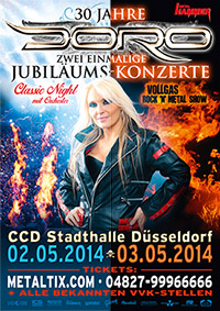 02.-03.05.2014 - DORO - 30th Anniversary Show in Düsseldorf (GER)